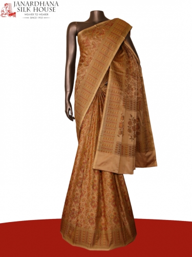 Exquisite Handloom Jamawar Tanchoi Silk Saree-Master Weaves